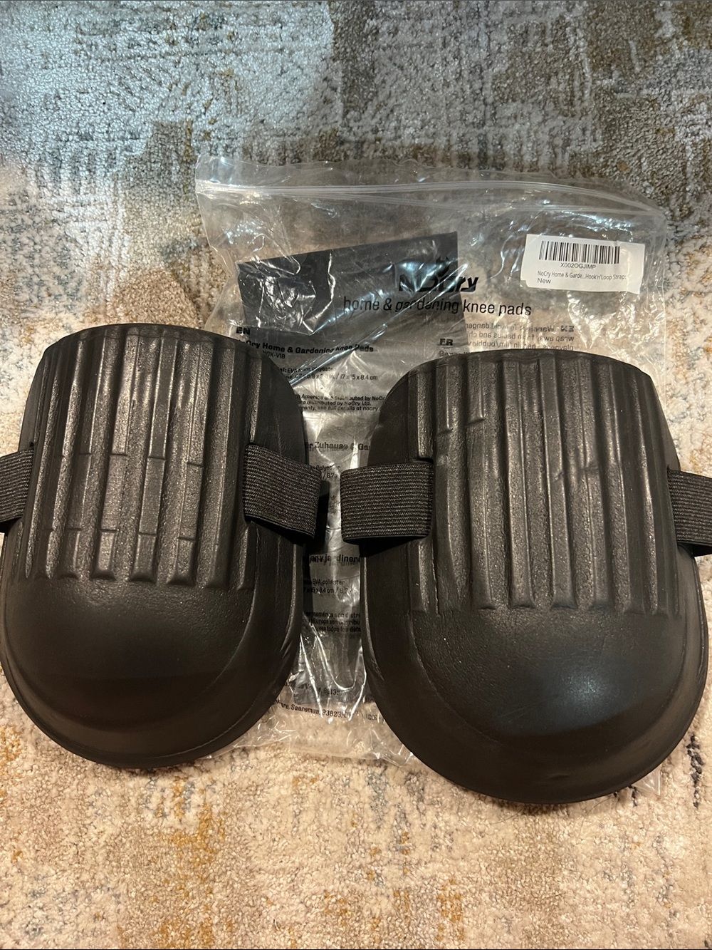 Black Heavy-Duty Protective Knee Pads - home and garden z26